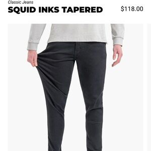 Squid Inks Tapered Men's Jeans - Black